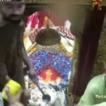 माता चिंतपूर्णी मंदिर में पुजारी और सुरक्षाकर्मी के बीच हाथापाई, सीसीटीवी में कैद हुई घटना
