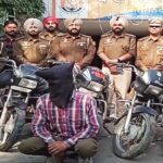 बाइक चोर चढ़ा पुलिस के हत्थे, 05 चोरीशुदा मोटरसाइकिल बरामद