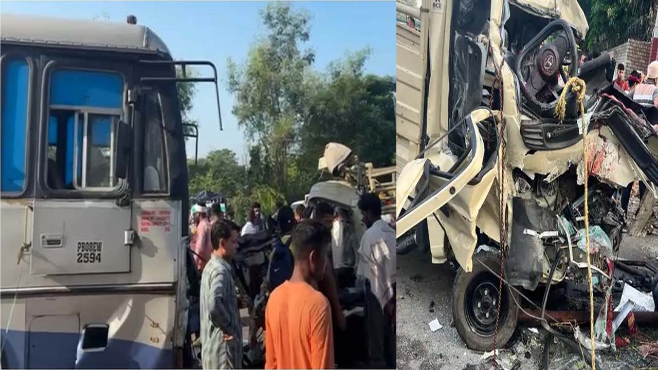 जालंधर में दर्दनाक सड़क हादसा: बस और टेम्पो की आमने-सामने टक्कर, तीन की मौत