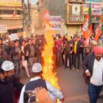 जालंधर मे बढ़ती आपराधिक घटनाओं के खिलाफ भाजपाईयो ने एकत्रित होकर किया प्रदर्शन