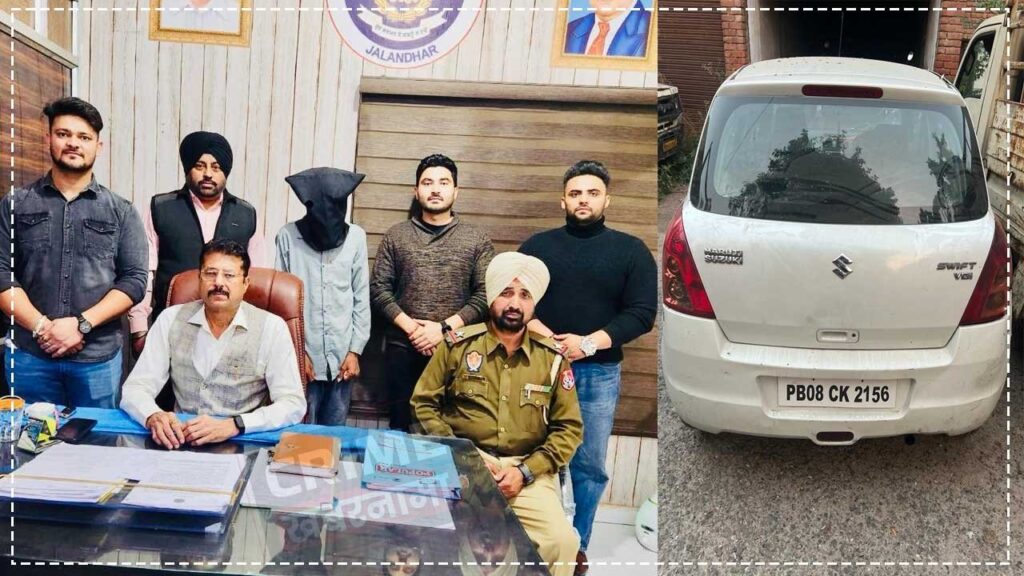 चोरी की कार सहित आरोपी काबू