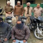 05 चोरीशुदा मोटरसाइकिल सहित 02 आरोपी गिरफ्तार