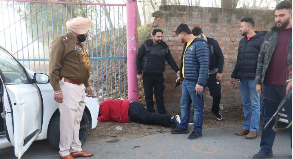 जालंधर में पुलिस और लॉरेंस गैंग के गुर्गो के बीच मुठभेड़, 2 गिरफ्तार