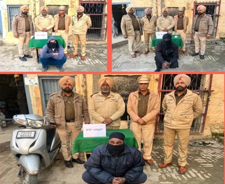 जालंधर देहात पुलिस की बड़ी कार्रवाई: नशा तस्करों और वाहन चोरों से बरामद हुई नशीली गोलियां और चोरी की एक्टिवा