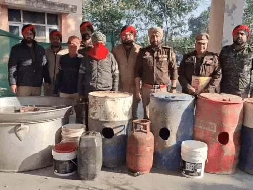 Jalandhar rural police have busted an illegal liquor factory