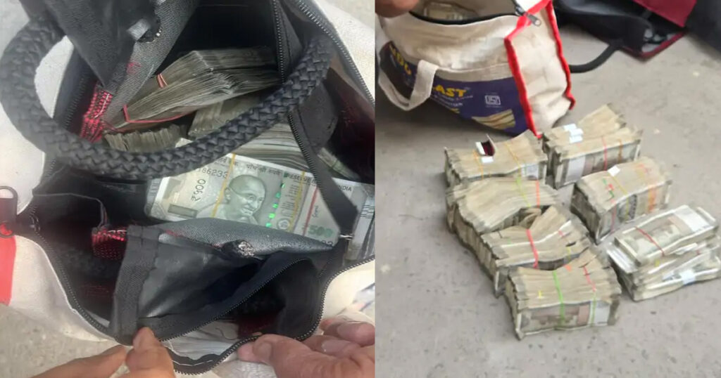 मोहाली में ED रेड के दौरान 9वीं मंजिल से फेंके गए कैश से भरे बैग, नोट हवा में बिखरे